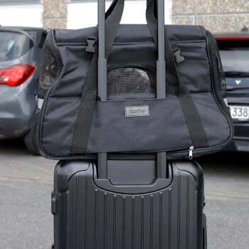 Lionto Transporttasche Für Hunde & Katzen Schwarz 5 Lionto Transporttasche Für Hunde & Katzen Schwarz – Bild 3