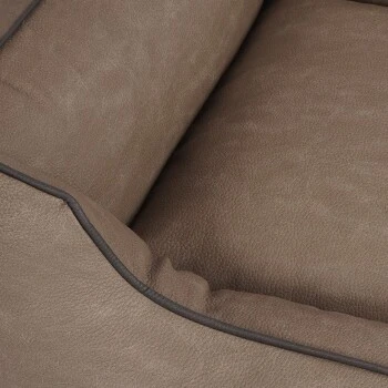 Knuffelwuff Hundebett Scottsdale Aus Kunstleder Stone Clay M-L 5 Knuffelwuff Hundebett Scottsdale Aus Kunstleder Stone Clay M-L – Bild 3