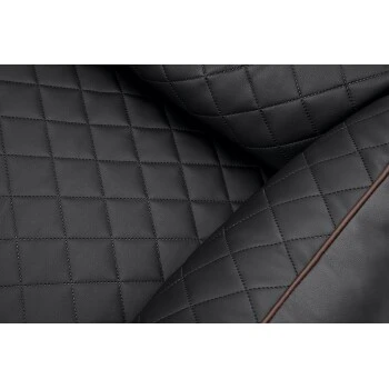 Knuffelwuff Orthopädisches Hundebett Madison Aus Laser-gestepptem Kunstleder Schwarz M-L 4 Knuffelwuff Orthopädisches Hundebett Madison Aus Laser-gestepptem Kunstleder Schwarz M-L – Bild 2