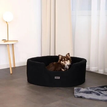 Lionto Hundebett Mit Wendekissen Schwarz S 5 Lionto Hundebett Mit Wendekissen Schwarz S – Bild 3